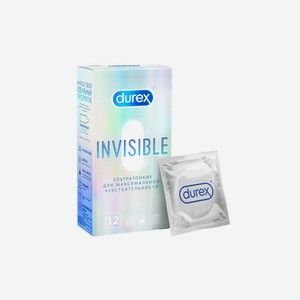 Презервативы Durex Invisible ультратонкие 12шт