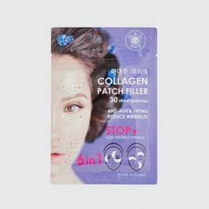 Коллагеновые тканевые патчи-филлеры 6 в 1 для кожи вокруг глаз MI-RI-NE Collagen Patch Filler 30 шт