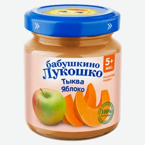 Пюре Бабушкино Лукошко Тыква-яблоко, 100 г