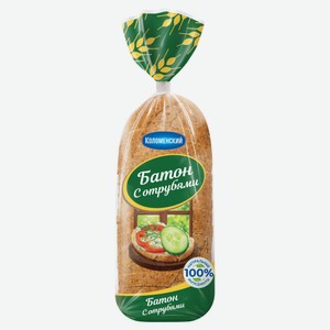 Хлеб пшеничный «Коломенский» с отрубями нарезка, 300 г