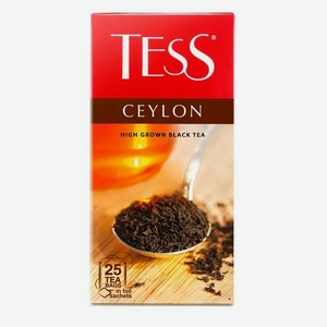 Чай черный Tess Ceylon в пакетиках, 25 шт