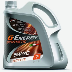 Моторное масло G-ENERGY Synthetic Active, 5W-30, 4л, синтетическое [253142405]
