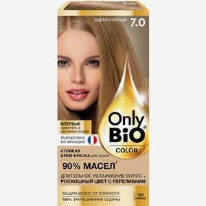 Краска для волос ONLY BIO COLOR тон 7.0 Светло-русый GB-8034, Россия, 115 мл