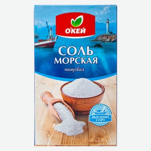 Соль морская помол 1 ОКЕЙ 500г