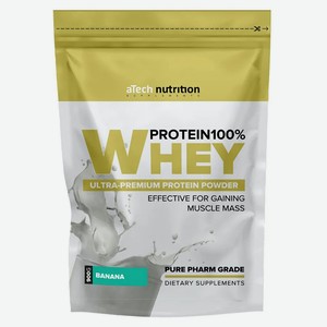 Протеин aTech Whey Protein 100% банан, 900 г