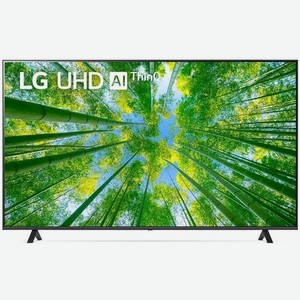 55  Телевизор LG 55UQ80006LB.ADKG, 4K Ultra HD, металлический серый, СМАРТ ТВ, WebOS