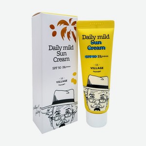 Ежедневный солнцезащитный крем Village 11 Factory Daily Mild Sun Cream SPF 50+ PA++++