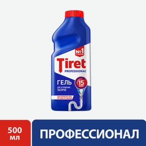 Средство для устранения засоров Tiret, 500мл Россия