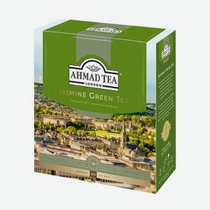 Чай Ahmad Tea Jasmine Green Tea зеленый байховый мелкий с жасмином, 2г х 100шт Россия