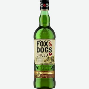 Настойка FOX & DOGS Спайсд полусладкая на основе виски алк.35%, Россия, 0.7 L