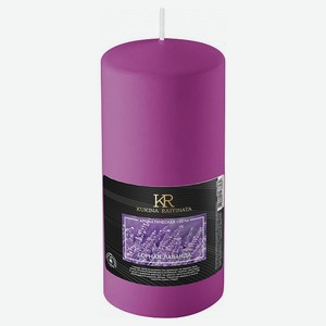Свеча ароматическая Kukina Raffinata Горная лаванда, 8 см