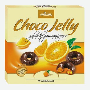 Мармелад ЧОКО ДЖЕЛЛИ со вкусом апельсина в шоколаде, 175г