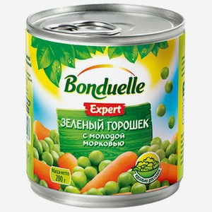 Горошек зеленый с морковью Bonduelle 212мл