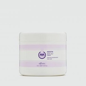 Крем-маска для окрашенных и химически обработанных волос питательная KAARAL Aaa Keratin Color Care 500 мл
