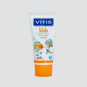 Зубная паста-гель VITIS Kids, 2-6 Лет Со Вкусом Вишни 50 мл
