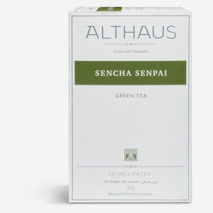 Чай зелёный Althaus Sencha Senpai в пакетиках, 20x1,75 г