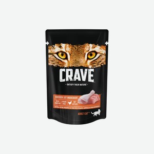 Корм для взрослых кошек Crave Курица консервированный 70 г