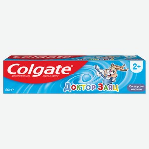 Зубная паста детская Colgate Доктор заяц Вкус жвачки защита от кариеса, с фторидом, 50 мл