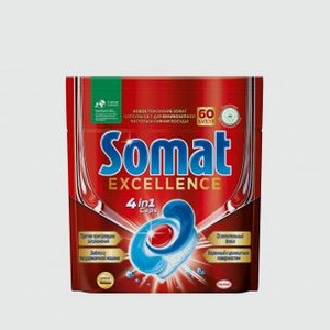 Таблетки для посудомоечной машины SOMAT Excellence 60 шт