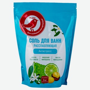 Соль для ванн АШАН Красная птица Антистресс, 1 кг