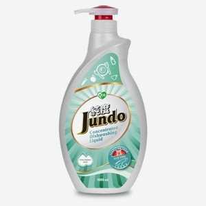 Гель для мытья посуды и детских принадлежностей Jundo Aloe Vera с гиалуроновой кислотой, 1 л