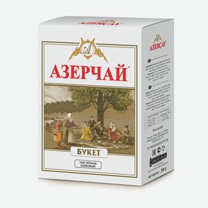 Чай черный Азерчай Букет крупнолистовой 200г картон