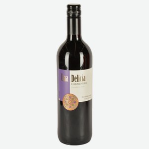 Вино Una Delicia Carmenere красное сухое Чили, 0,75 л
