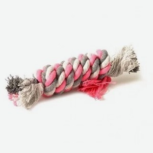 DUVO+ Игрушка для собак веревочная с усиленным центром, розовая, 13см (Бельгия)