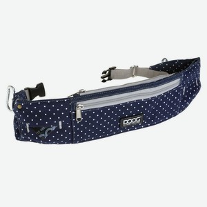 Сумка на пояс DOOG  Walkie Belt , синяя в белый горох, 42х10х1.5см (Австралия)