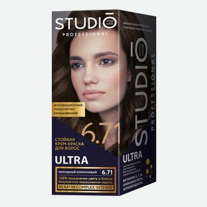 Крем-краска для волос Studio Professional Ultra холодно коричневый № 6.71 115 г