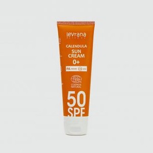 Солнцезащитный крем для лица и тела 50SPF LEVRANA Calendula 50spf 0+ 100 мл