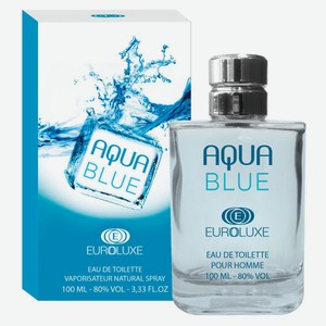 Туалетная вода мужская EUROLUXE Aqua Blue, 100 мл