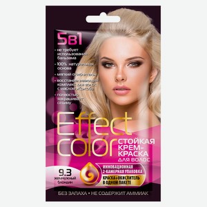 Крем-краска для волос Effect Color Жемчужный блондин тон 9.3, 50 мл