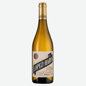 Вино Lopez de Haro ординарное белое сухое Испания, 0,75 л