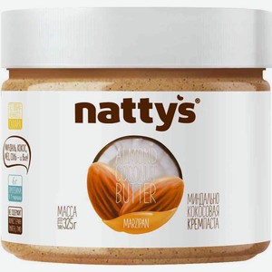 Крем-паста миндально-кокосовая Nattys Marzipan с мёдом, 325 г