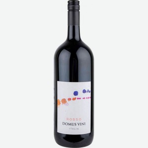 Вино Domus Vini Rosso красное полусухое 11,5 % алк., Италия, 1,5 л