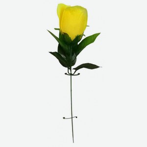 Цветы искусственные Роза желтая, 37 см