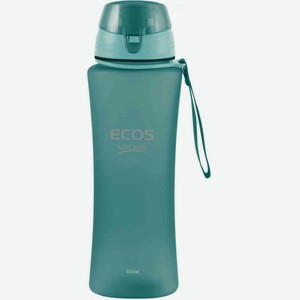 Бутылка для воды Ecos SK5015, цвет: бирюзовый, 680 мл