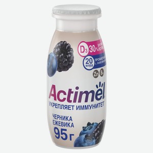 Напиток фруктовый Актимель черника-ежевика 1.5%, 95г Россия