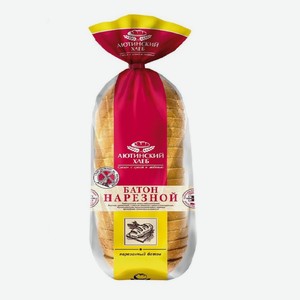Батон Аютинский Хлеб пшеничный в нарезке, 380 г