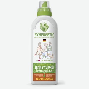 Гель для стирки SYNERGETIC® для цветного белья, 750мл