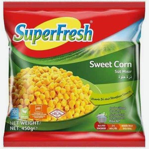 Кукуруза сладкая замороженная Super Fresh в зернах, 450 г