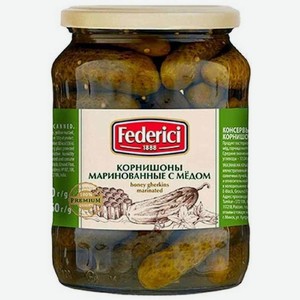 Корнишоны маринованные Federici с медом, 670 г