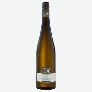 Вино Winzer von Erbach Kiedricher Klosterberg Trocken белое полусухое Германия, 0,75 л