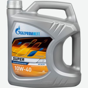 Масло моторное Gazpromneft Super 10W-40 полусинтетическое, 4 л