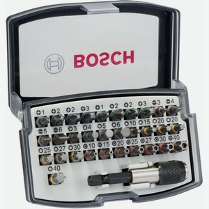 Набор бит Bosch Extra Hard, универсальные, шестигранный, 32шт [2607017319]