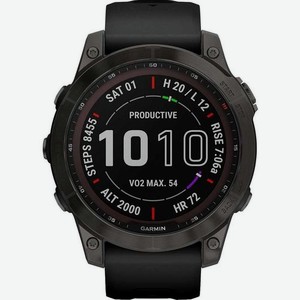 Смарт-часы Garmin Fenix 7, 47мм, 1.3 , серый / черный [010-02540-21]