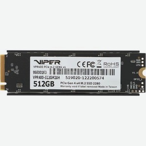 SSD накопитель Patriot Viper VPR400 VPR400-512GM28H 512ГБ, M.2 2280, PCI-E 4.0 x4, M.2