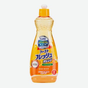 Жидкость Funs для мытья посуды-овощей-фруктов апельсин, 600мл Япония
