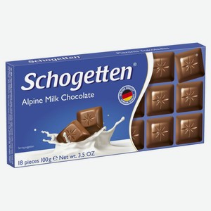 Шоколад Schogetten Alpine Milk альпийский молочный, 100 г